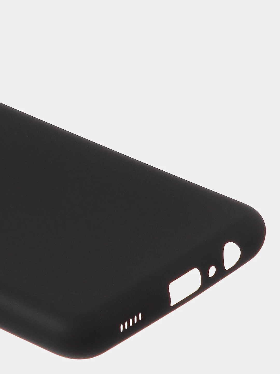 Черный чехол для Samsung A12 / Samsung M12 цветной матовый