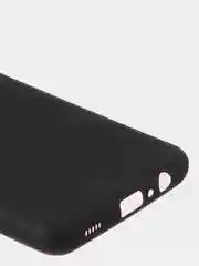 Черный чехол для Samsung A12 / Samsung M12 цветной матовый
