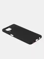 Черный чехол для Samsung A12 / Samsung M12 цветной матовый