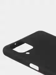 Черный чехол для Samsung A12 / Samsung M12 цветной матовый