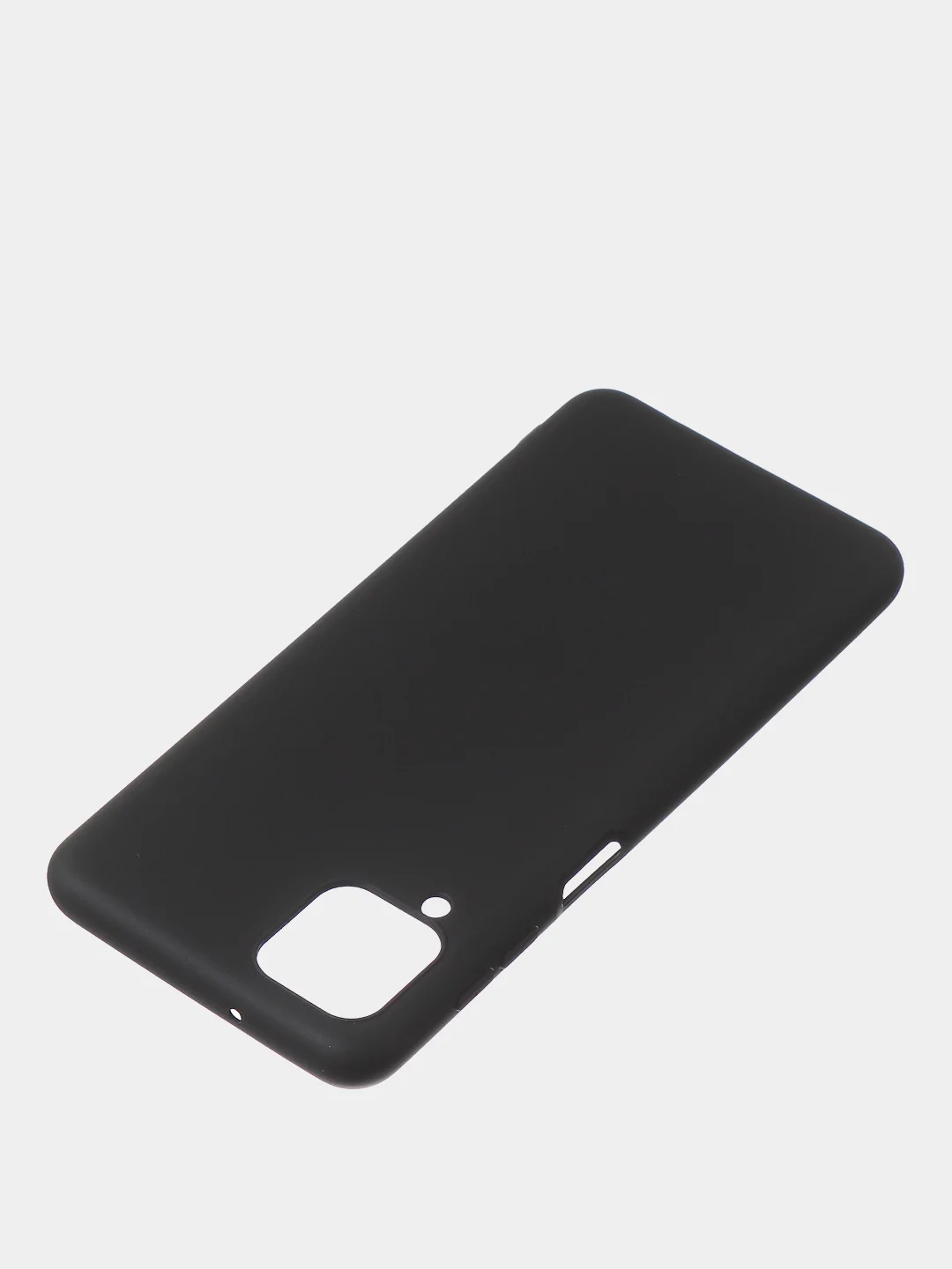 Черный чехол для Samsung A12 / Samsung M12 цветной матовый