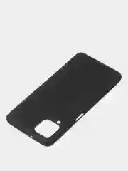 Черный чехол для Samsung A12 / Samsung M12 цветной матовый