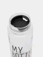 Черный бутылка для воды My Bottle в мешке, 500 мл