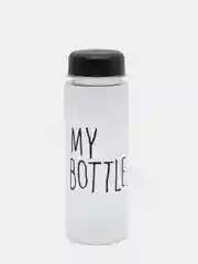 Черный бутылка для воды My Bottle в мешке, 500 мл