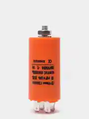 Конденсатор пусковой CBB60, 6uF 450V клеммы + болт