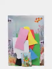 Терракотовый объемная, стикерная аппликация №3, 3D, 12*17см