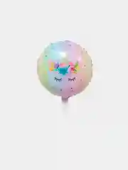 Сиреневый шар фольгированный Единорог 18"
