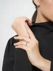 Черный женское необычное кольцо