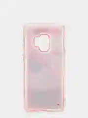 Розовый чехол переливашка на SAMSUNG S9