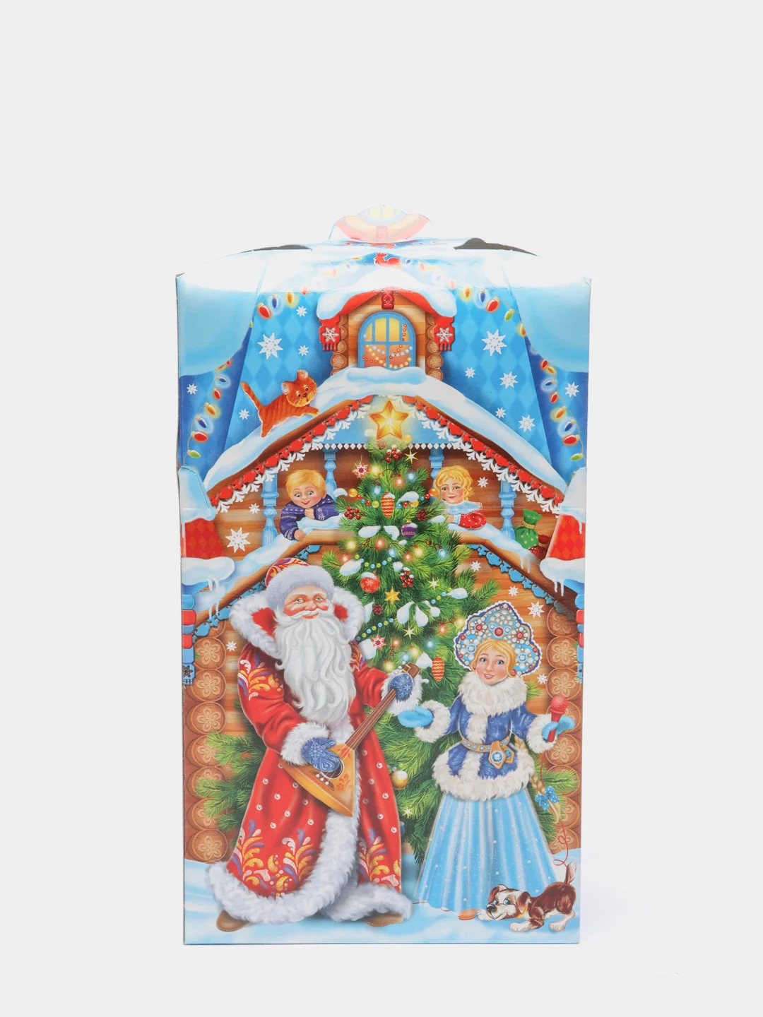 Новогодняя коробка для конфет, упаковка для сладких подарков, 0,9кг