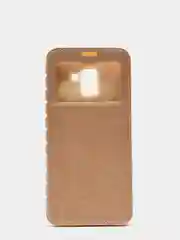 Золотой чехол книжка SAMSUNG A8 Plus