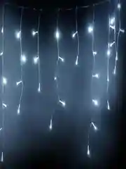 Белый гирлянда штора / гирлянда на окно