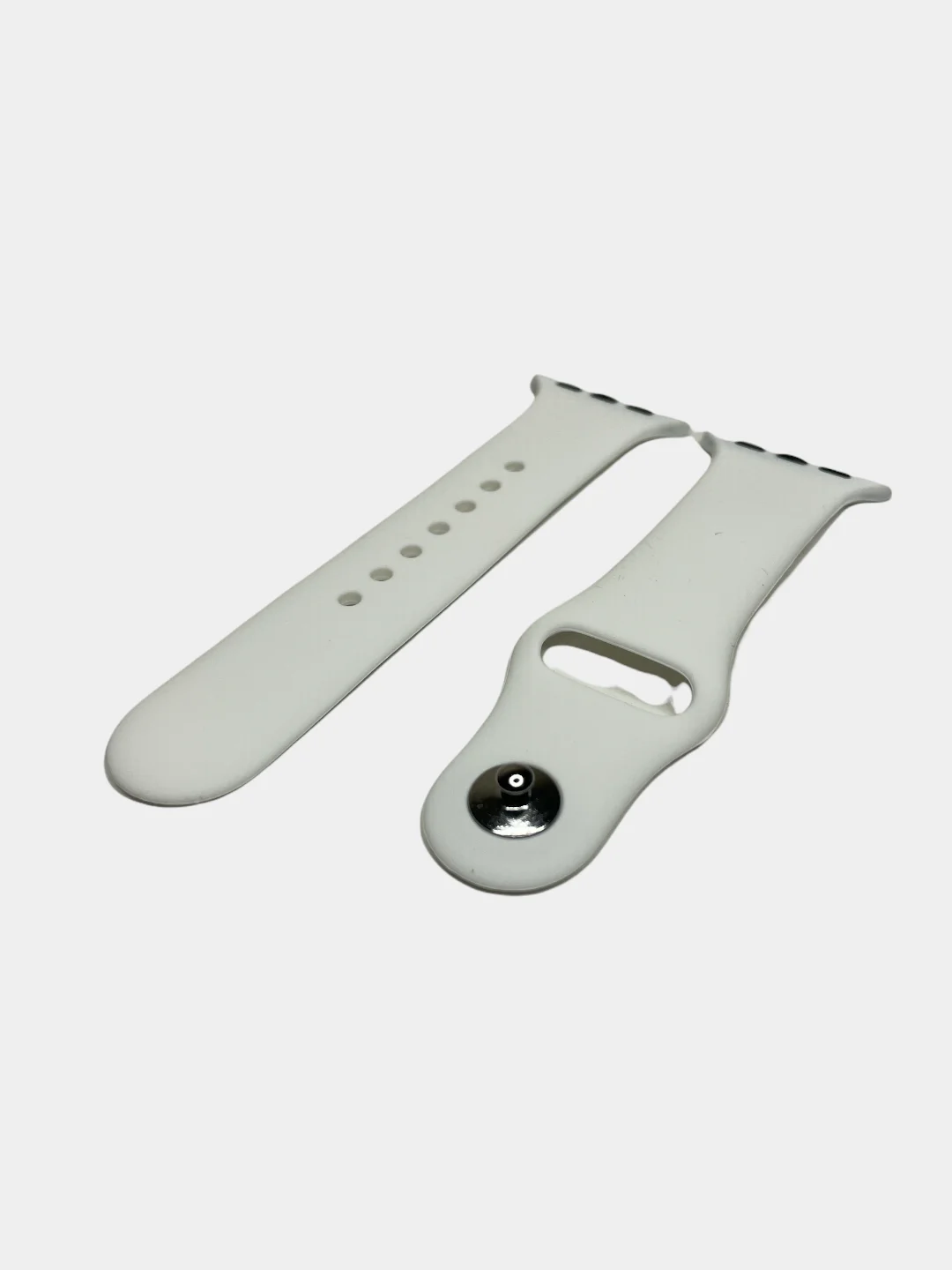 Белый силиконовый ремешок для Apple Watch 38/40