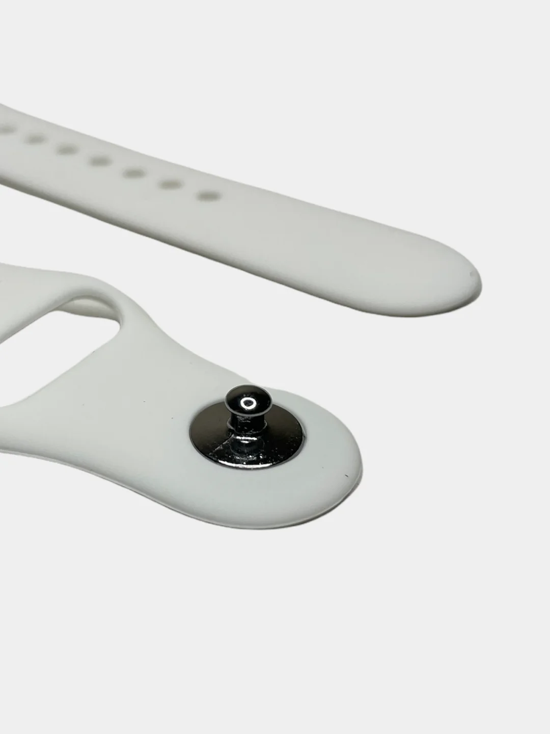 Белый силиконовый ремешок для Apple Watch 38/40
