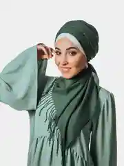 Зеленый тонкий кашемир