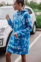 Платье туника  Электрик