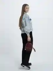 Багровый рюкзак женский