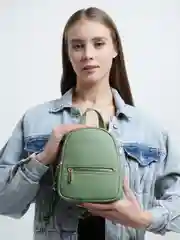 Лесной зеленый рюкзак женский