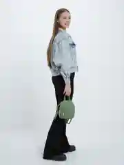 Лесной зеленый рюкзак женский