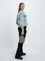 Серый меланж рюкзак женский