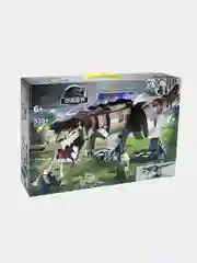 Конструктор Dinosaur World Мир Юрского Периода Нападение Ти-Рекса 535 деталей