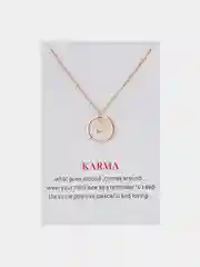 Бронзовый подвеска с кармическими символами , цепочка на шею, кулон карма, подарок на 8 марта