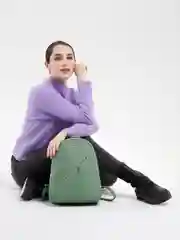 Мятный рюкзак женский