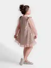 Белый платье нарядное с блестками для девочек