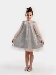 Белый платье нарядное с блестками для девочек