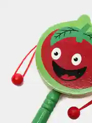 Вишнёвый игрушечный деревянный барабан