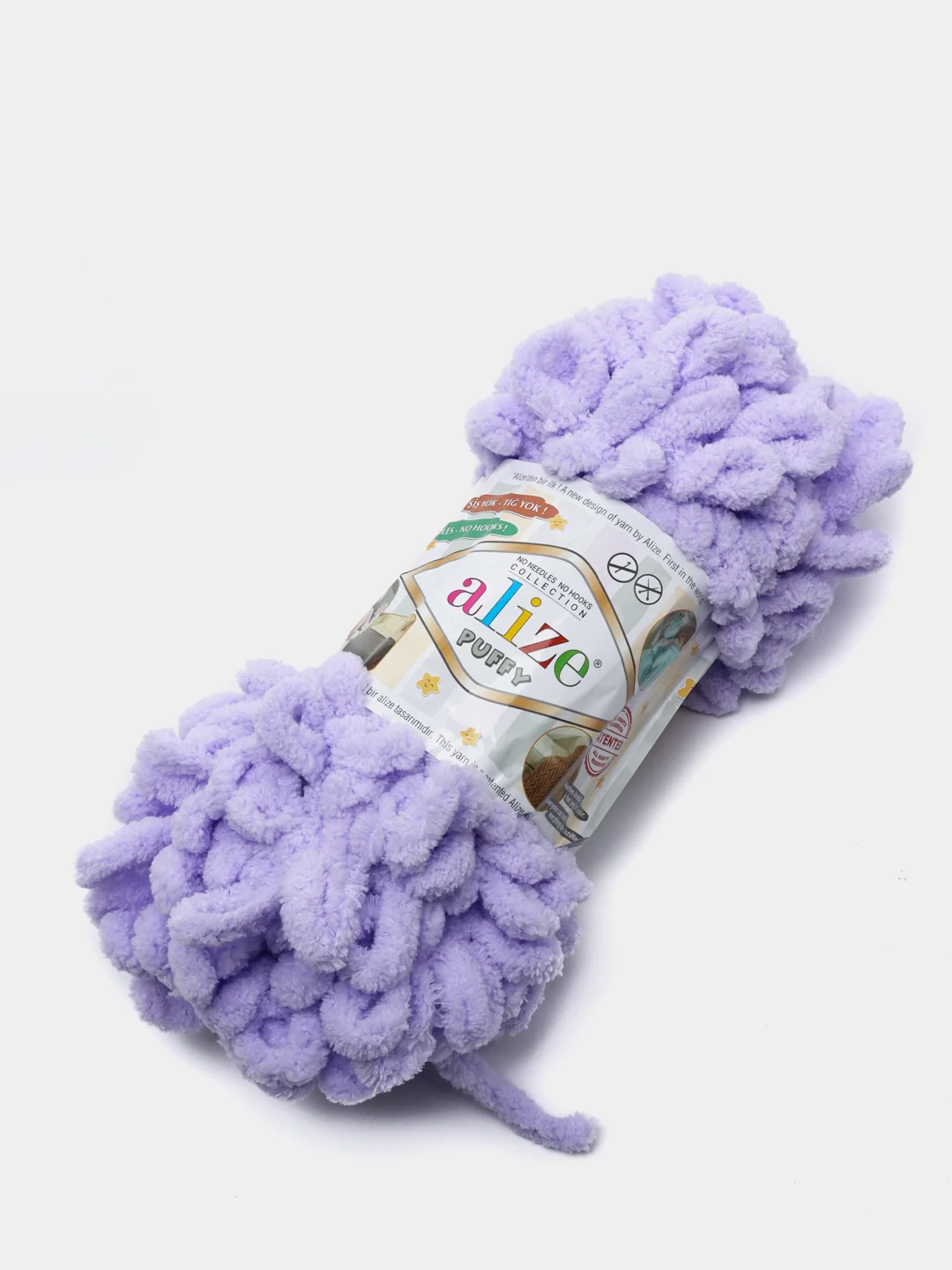 Лавандовый пряжа Alize Puffy 100% Микрополиэстер 100г 9м (Часть2)