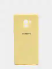 Лимонный защитный силиконовый чехол Silikone Cover для Samsung A8 PLUS