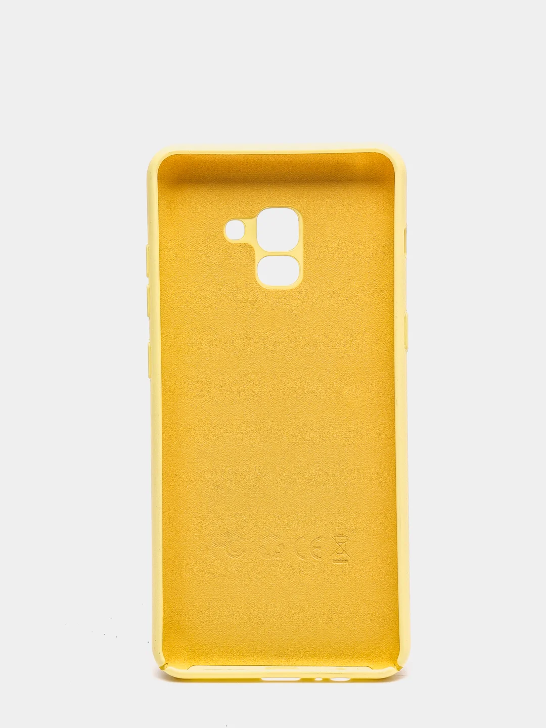 Лимонный защитный силиконовый чехол Silikone Cover для Samsung A8 PLUS