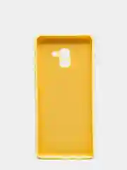 Лимонный защитный силиконовый чехол Silikone Cover для Samsung A8 PLUS