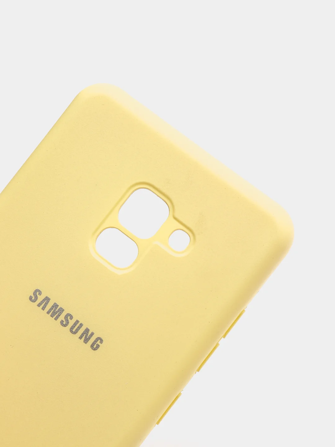 Лимонный защитный силиконовый чехол Silikone Cover для Samsung A8 PLUS