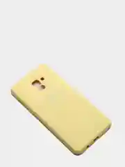 Лимонный защитный силиконовый чехол Silikone Cover для Samsung A8 PLUS