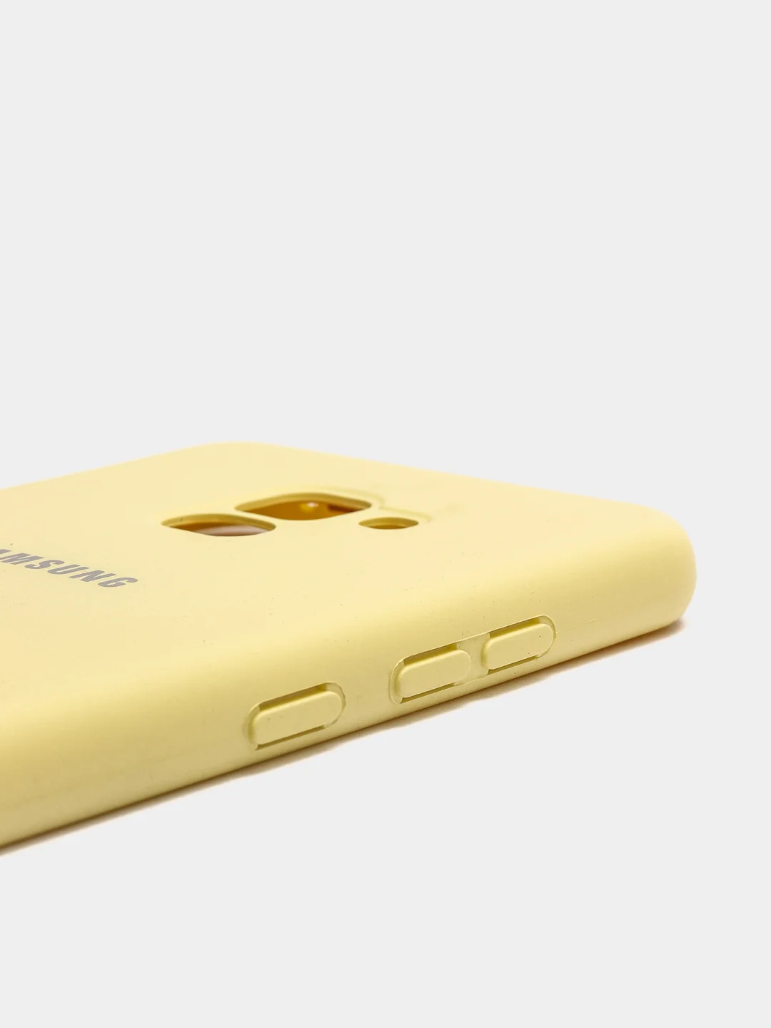 Лимонный защитный силиконовый чехол Silikone Cover для Samsung A8 PLUS