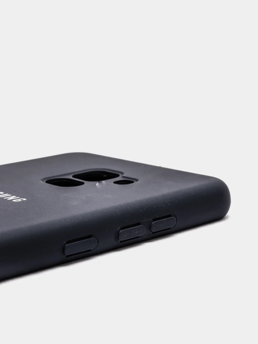 Индиго защитный силиконовый чехол Silikone Cover для Samsung A8 PLUS