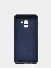 Индиго защитный силиконовый чехол Silikone Cover для Samsung A8 PLUS