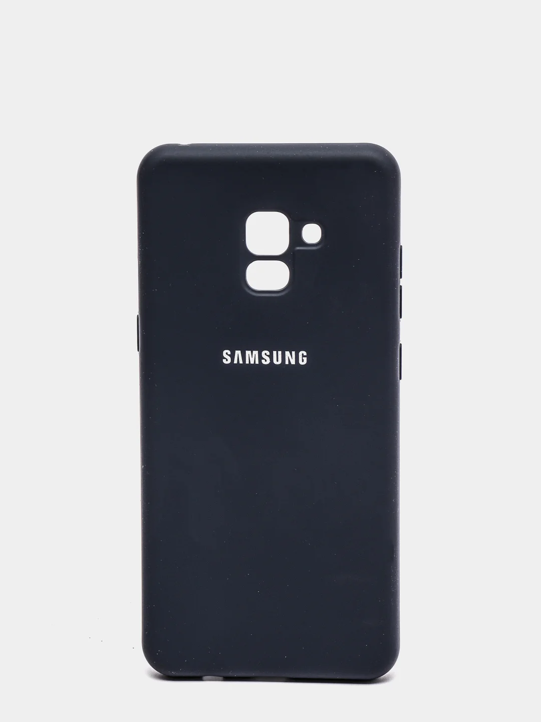 Индиго защитный силиконовый чехол Silikone Cover для Samsung A8 PLUS
