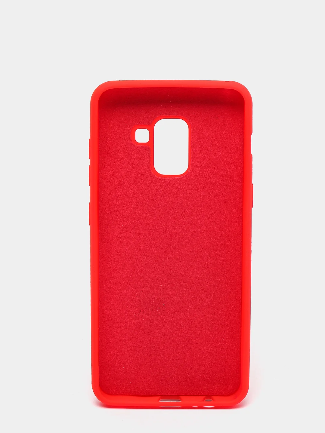 Красный защитный силиконовый чехол Silikone Cover для Samsung A8 2018
