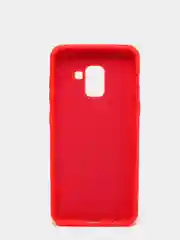Красный защитный силиконовый чехол Silikone Cover для Samsung A8 2018