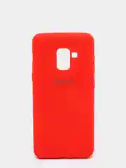 Красный защитный силиконовый чехол Silikone Cover для Samsung A8 2018