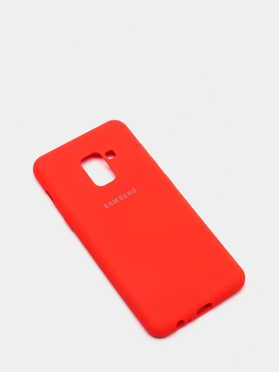 Красный защитный силиконовый чехол Silikone Cover для Samsung A8 2018