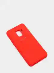 Красный защитный силиконовый чехол Silikone Cover для Samsung A8 2018