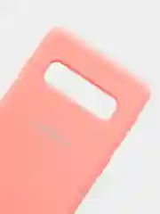 Кораллово-розовый защитный силиконовый чехол Silikone Cover для Samsung S10