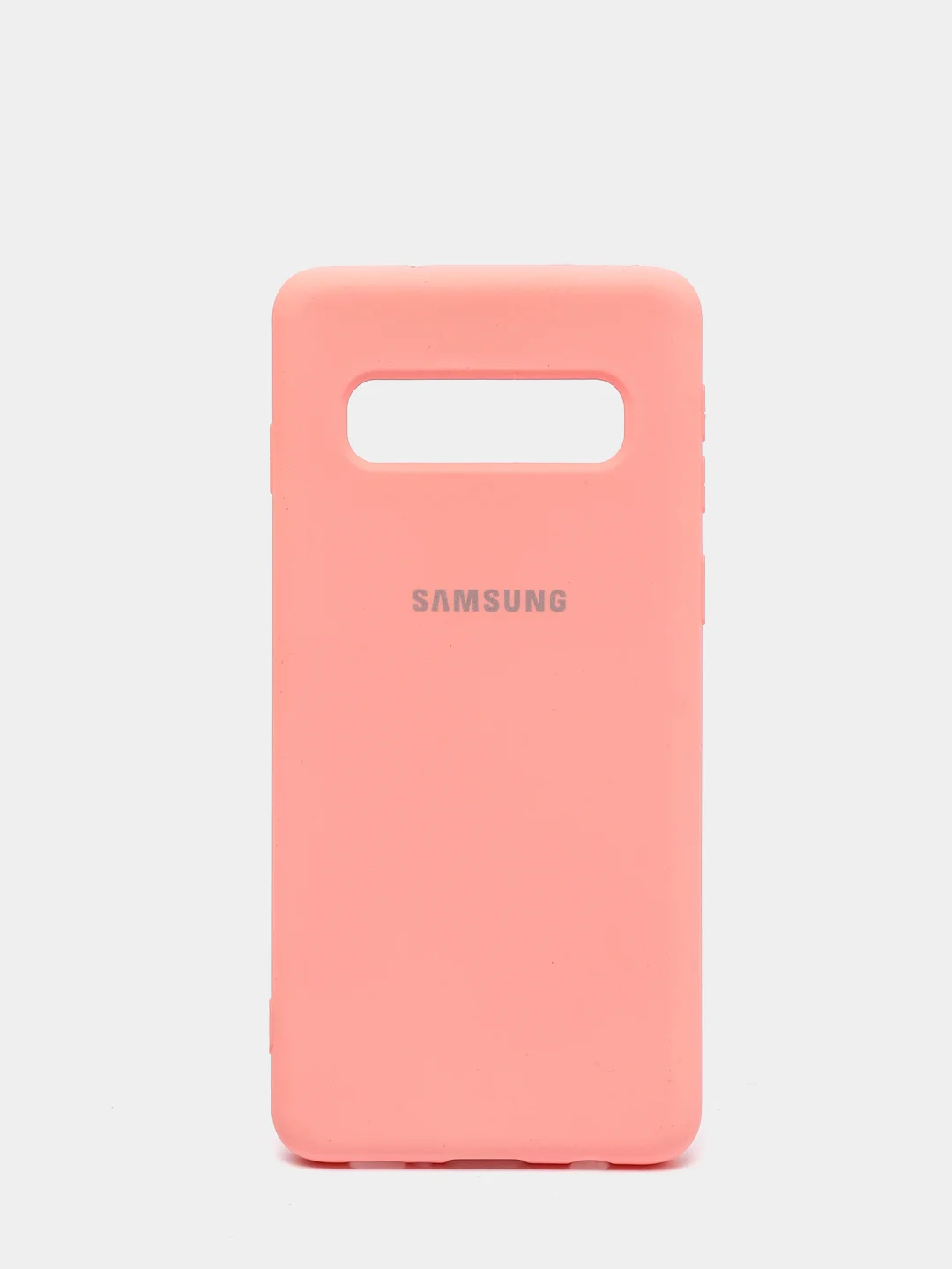 Кораллово-розовый защитный силиконовый чехол Silikone Cover для Samsung S10