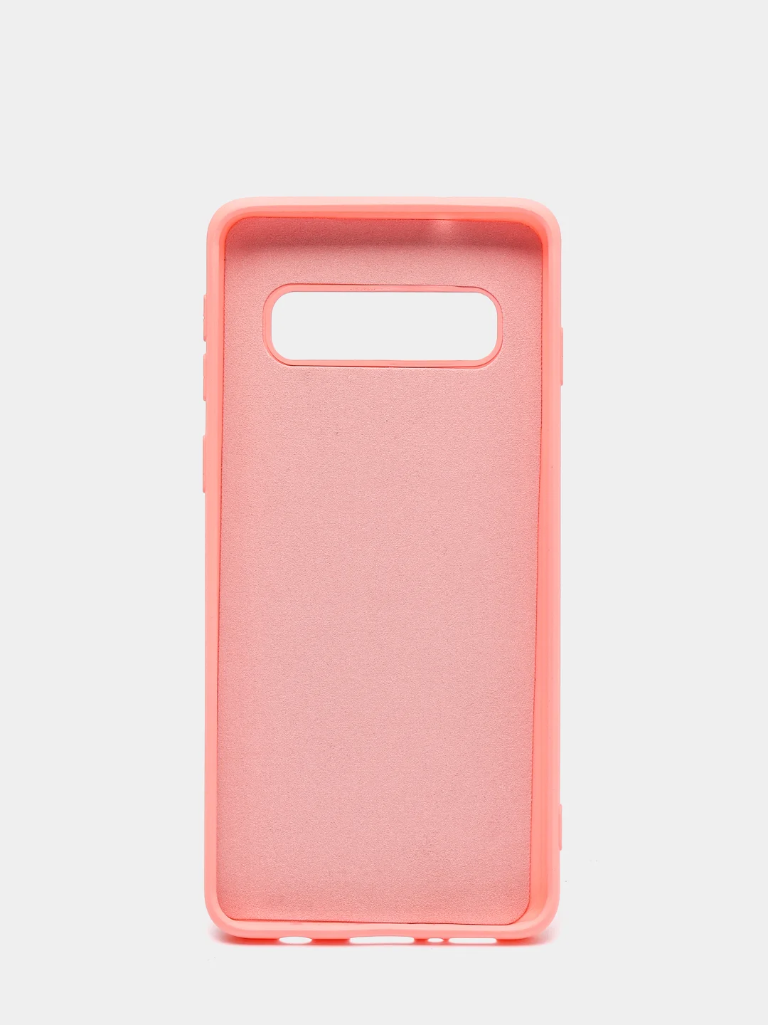Кораллово-розовый защитный силиконовый чехол Silikone Cover для Samsung S10