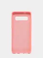Кораллово-розовый защитный силиконовый чехол Silikone Cover для Samsung S10