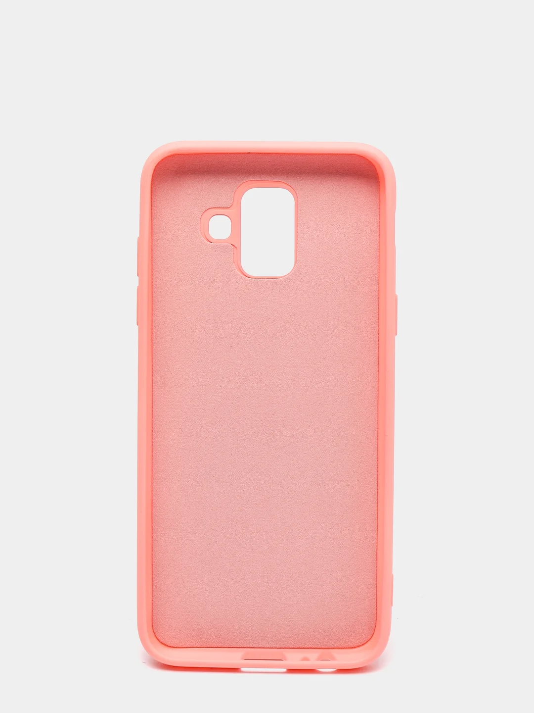 Кораллово-розовый защитный силиконовый чехол Silikone Cover для Samsung A6 2018